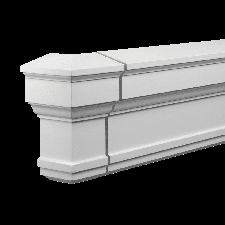 Фасадная лепнина внешний угол 4.81.011 Европласт