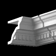 Фасадная лепнина внутренний угол 4.32.222 Европласт