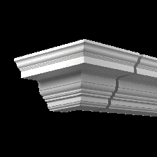 Фасадная лепнина внешний угол 4.31.311 Европласт