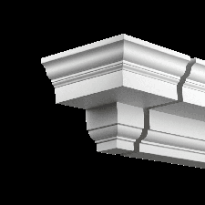 Фасадная лепнина торцевой элемент 4.32.131 Европласт