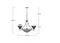 Люстра подвесная Arte Lamp Fedelta Bronze A5861LM-3-3AB