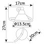 Бра Arte Lamp FABIA A1565AP-1WG