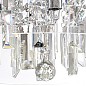 Люстра подвесная Lightstar Acquario 753084