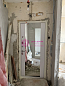Входная дверь Лабиринт Альберо Грей PLATINUM Зеркало Max Белый софт