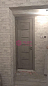 Межкомнатная дверь экошпон VellDoris Экошпон NEXT 1 Муар светло-серый ст.Черное