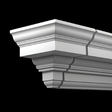 Фасадная лепнина торцевой элемент 4.01.231 Европласт