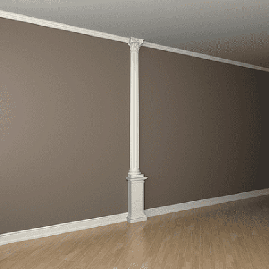 Интерьерная лепнина полуколонна 1.10.301 Европласт